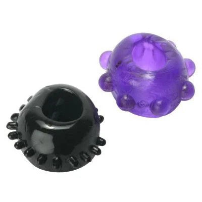 2GummyCockRings–Black–48Pack