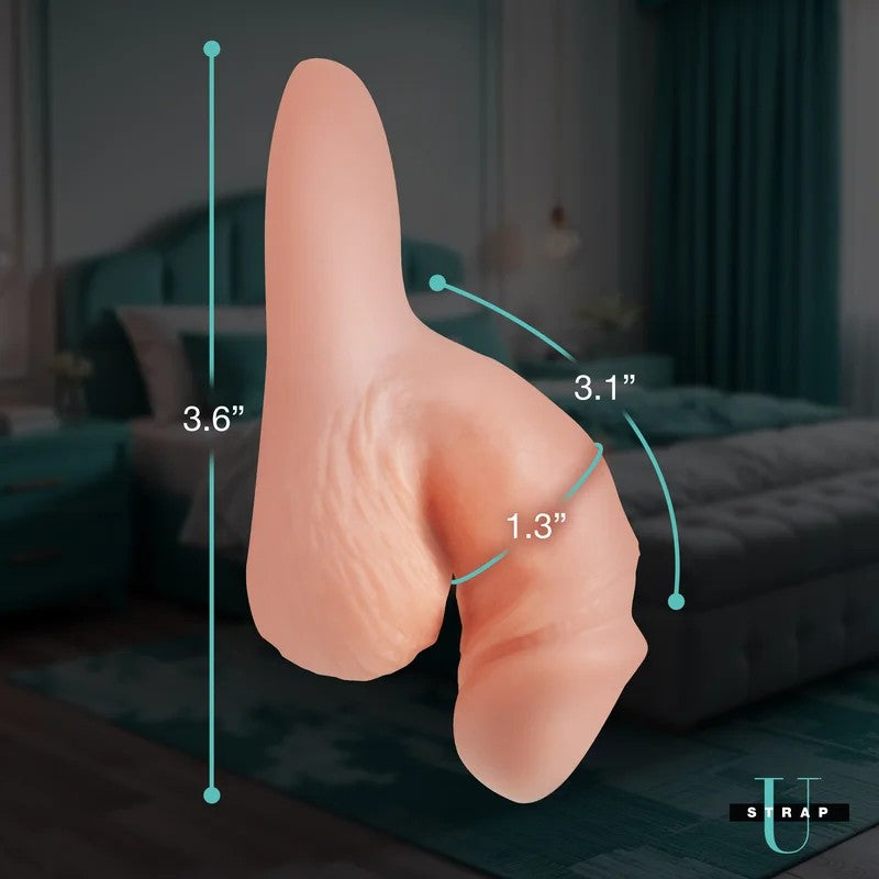 3.6″SiliconePackerDildo–Light