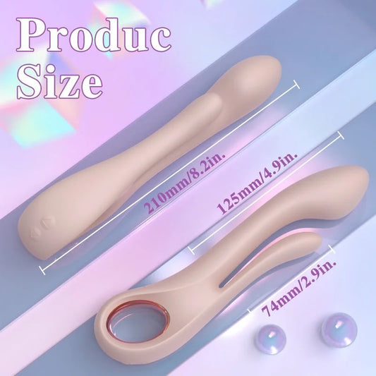 3-in-1InsertableG-SpotVibratingMagicWand–ClitoralandVaginalSiliconeStimulator