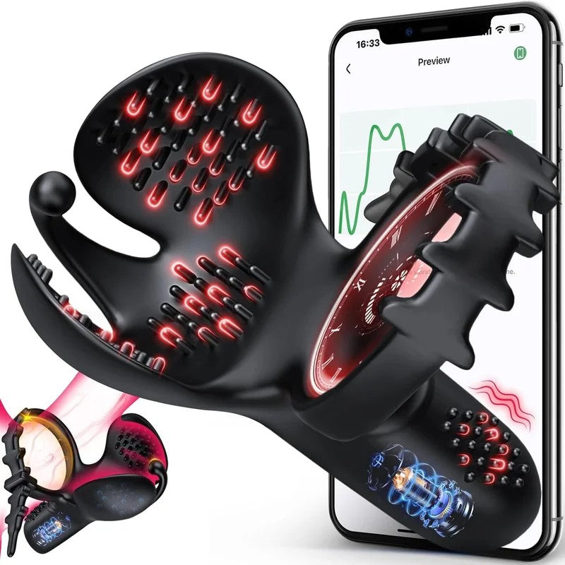 3In1VibratingAdjustablePenisRingVibrator