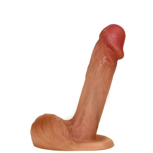 4.5″TomRealisticSiliconeDildo–Caramel