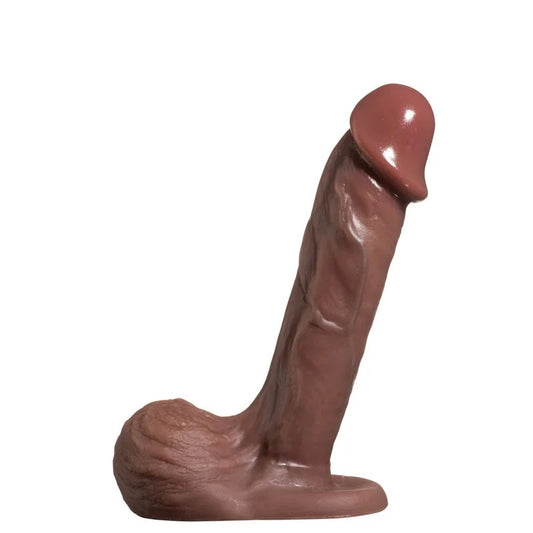 4.5″TomRealisticSiliconeDildo–Chocolate