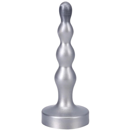 4.95″RippleSmallSiliconeAnalPlugDildo–Silver