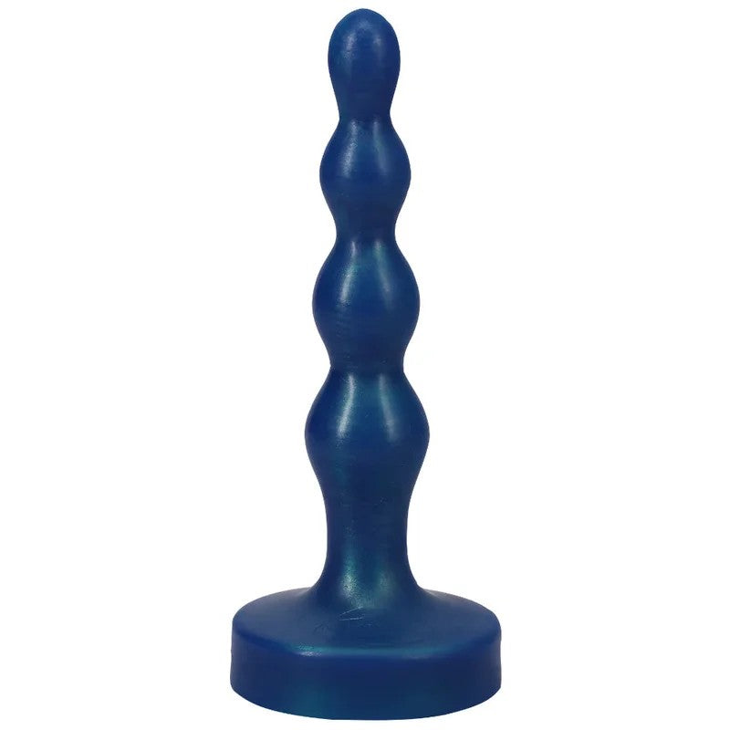 4.95″RippleSmallSiliconeAnalPlugDildo–Malachite