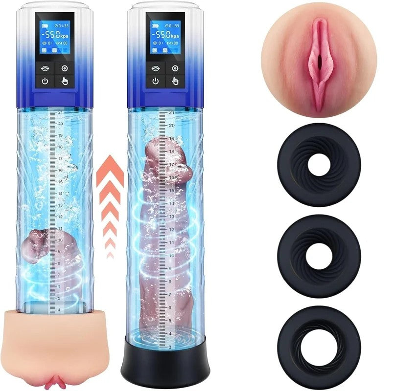 4In1PenisEnlargementExtendPumpMasturbatorWithMiniPocketPussy