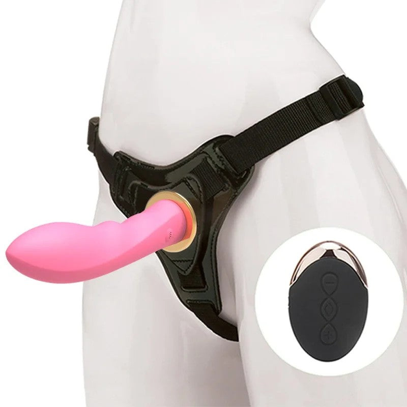 5.51‘’WirelessRemoteUSBRechargeableStrapOnDildo