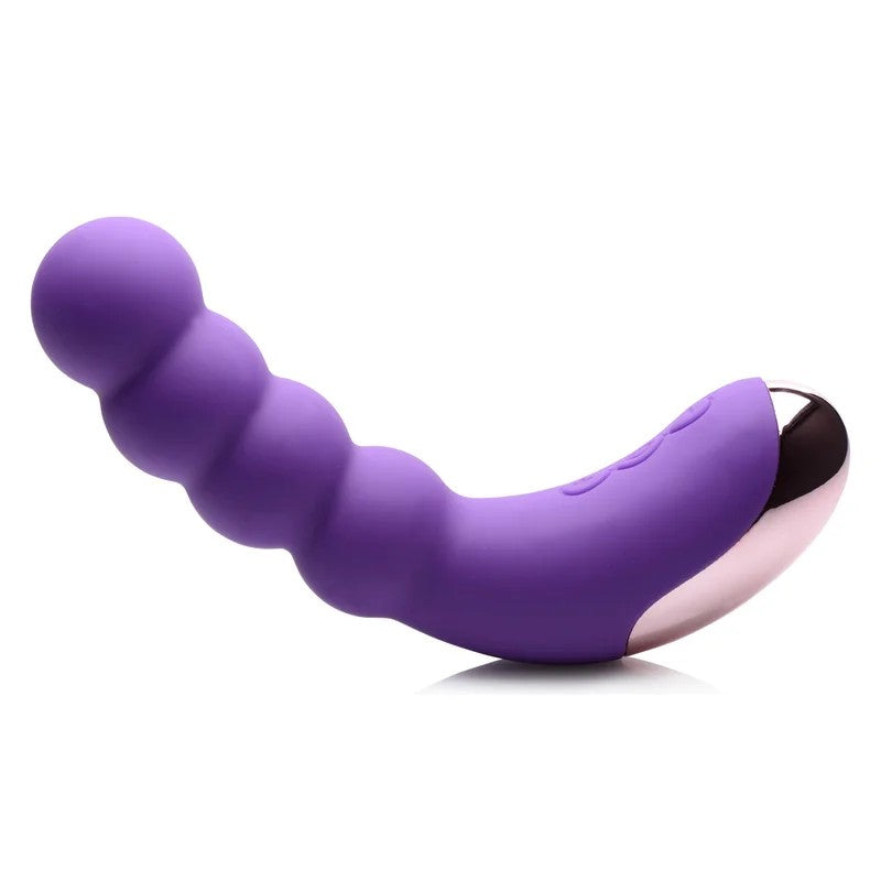 50XSiliconeBeadedVibrator–Purple