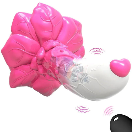 6.3‘’AIMITEXRoseSiliconeDildoAnalPlugAlienCutePenis