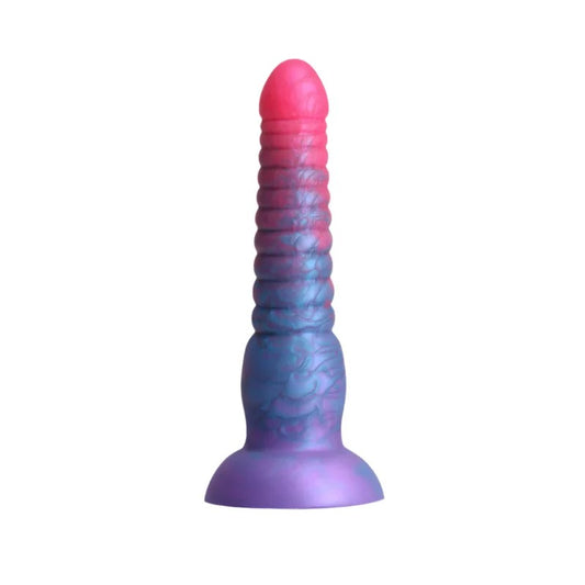 6″ColoursStackedSiliconeDildo-Pink/Blue