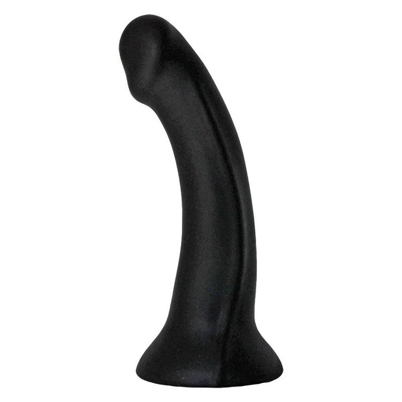 6″ContourSiliconeDildo–Black