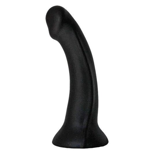 6″ContourSiliconeDildo–Black