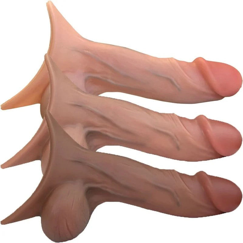 6″RealisticSiliconeSTPDevice–PaintedTipandVeins