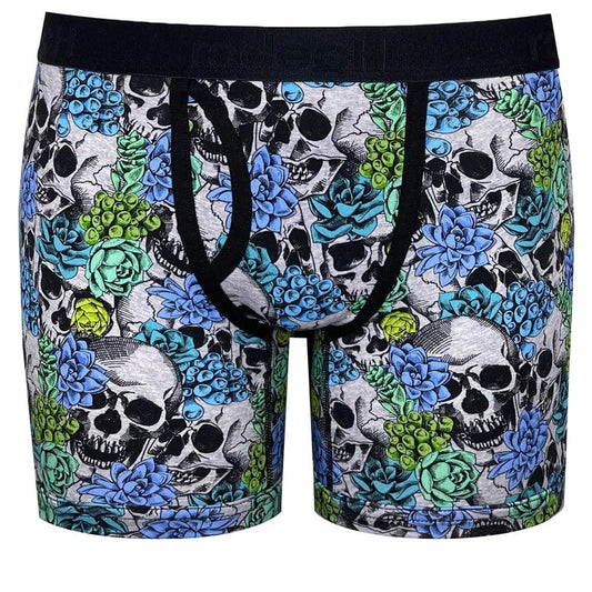 6″TopLoadingBoxerPackerUnderwear–SucculentSkullsGray