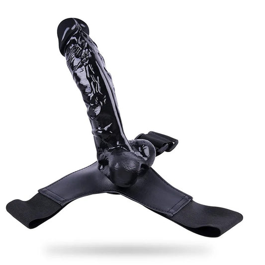 7.08‘’TriangleWearingKingKongGayLeatherPantsDildo