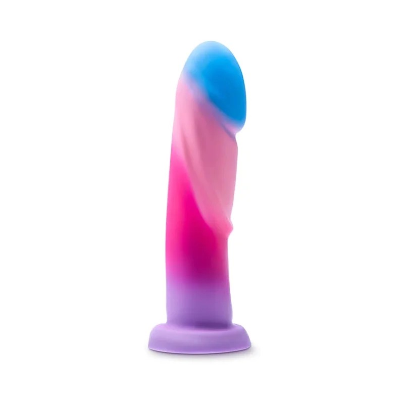 7.25″BorealisDreamsCottonCandySiliconeSuctionBaseDildo