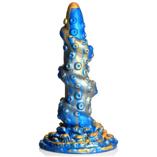 7″LordKrakenTentacledSiliconeDildo–Blue&Gold