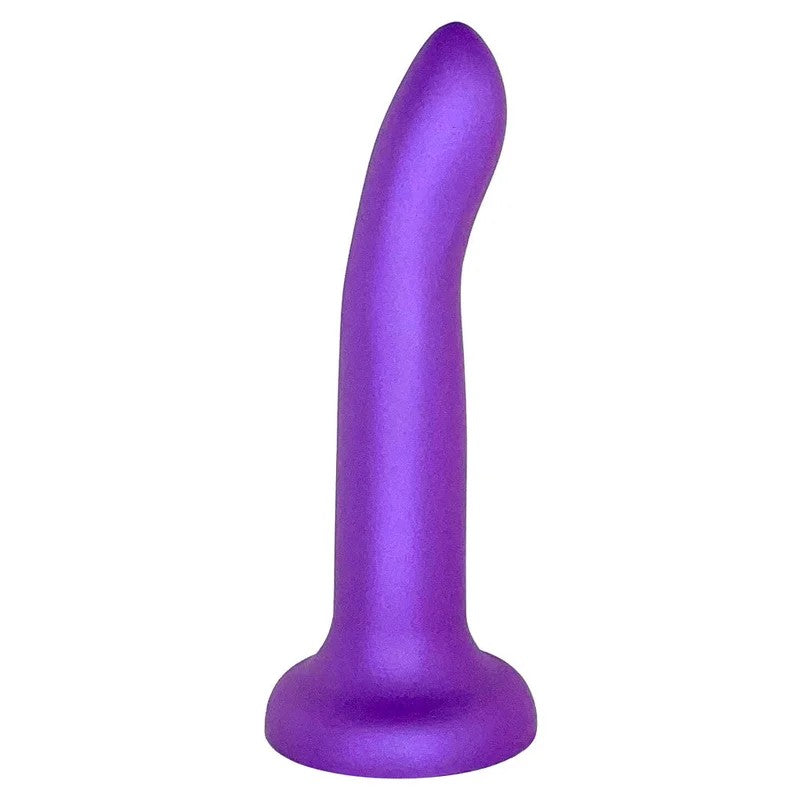 7″RorySiliconeDildo–MetallicPurple