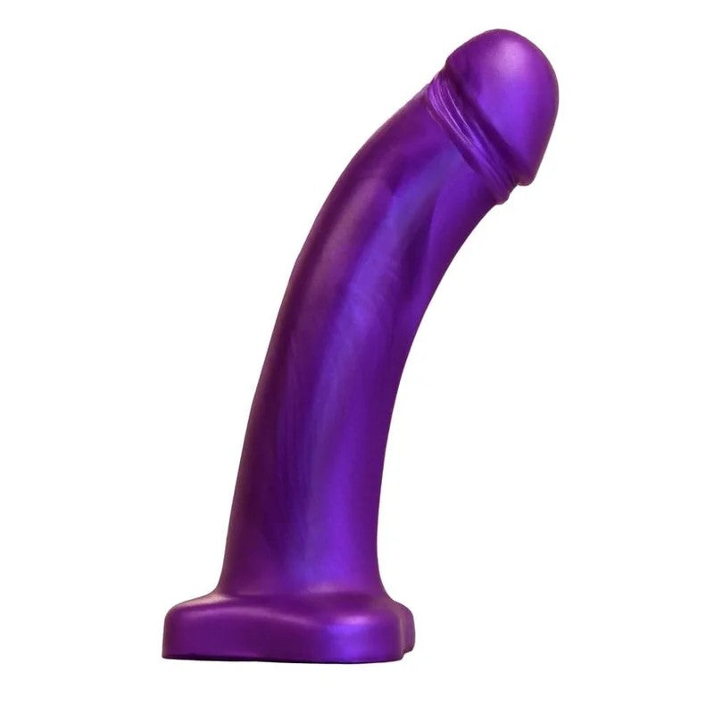 7″SeriesSiliconeDildo–PearlescentViolet