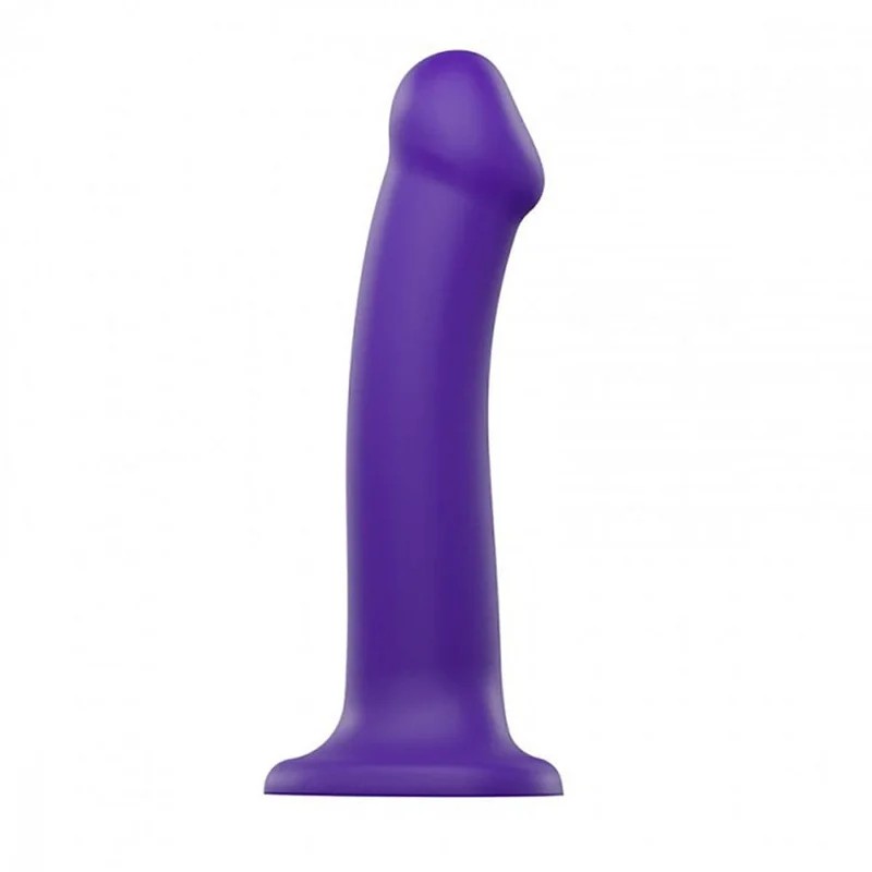 7″Strap-On-MeSiliconeDualDensityPosableDildo–Purple–Large