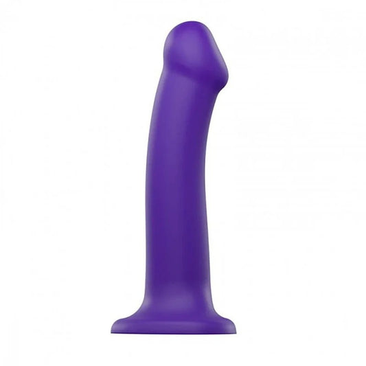 7″Strap-On-MeSiliconeDualDensityPosableDildo–Purple–Large