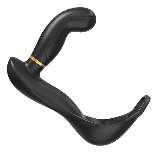 7Vibrating&PulsatingBallsTeasingButtPlugwithCockRing