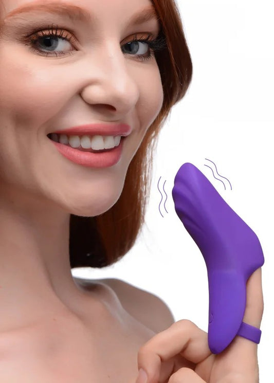7XFingerBangHerProSiliconeVibrator–Purple