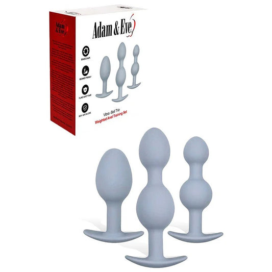 Adam&Eve–Vibra-BallTrioWeightedAnalTrainingSet(Grey)