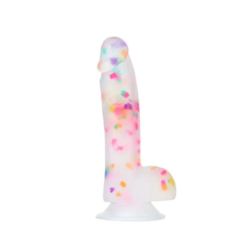 AddictionPartyMartyConfetti7.5inchDildo