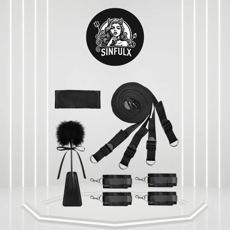 AdjustableBDSMBedRestraintKit