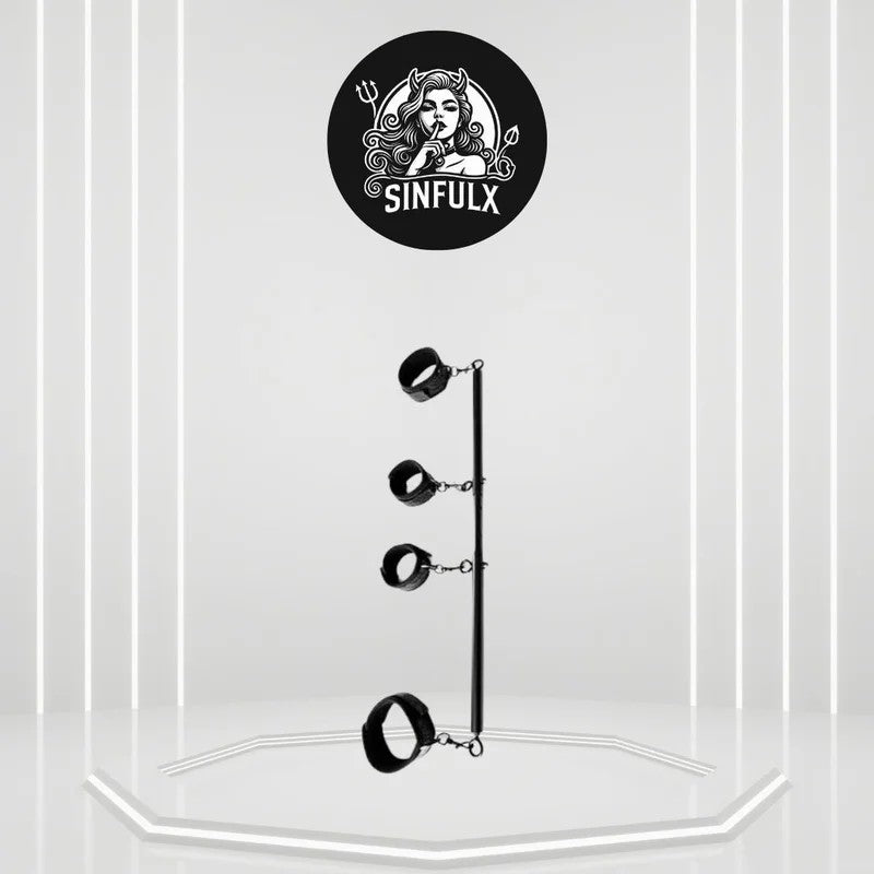 AdjustableBDSMSpreaderBarRestraintSet