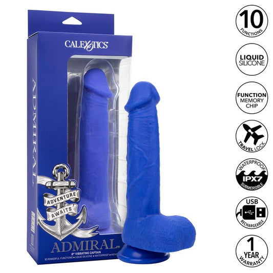 AdmiralVibratingCaptain8InchDildo