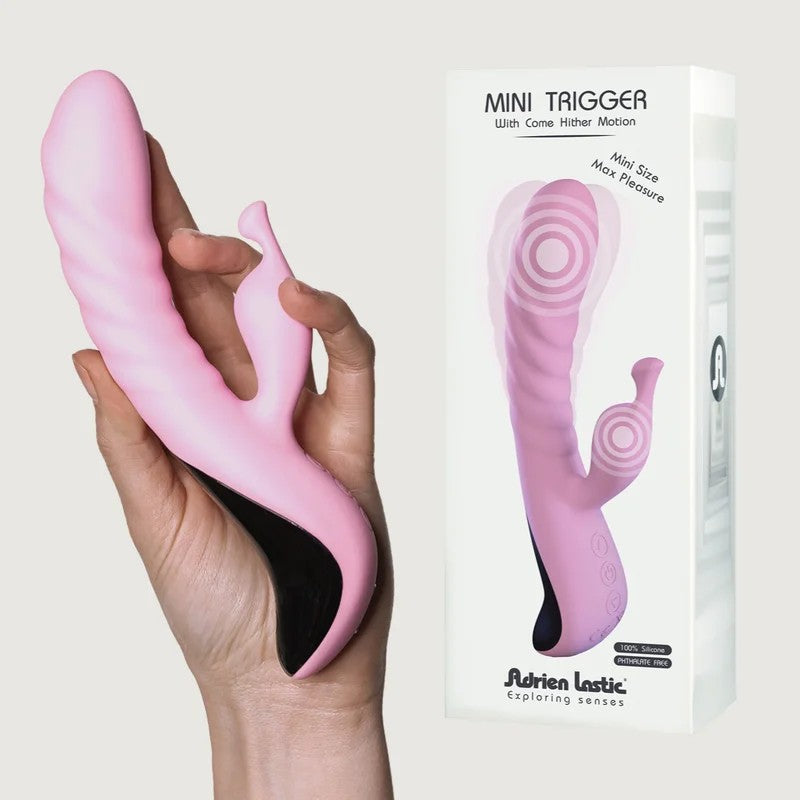 AdrienLastic–“MiniTrigger”ComeHitherTripleMotorVibrator(LightPink)