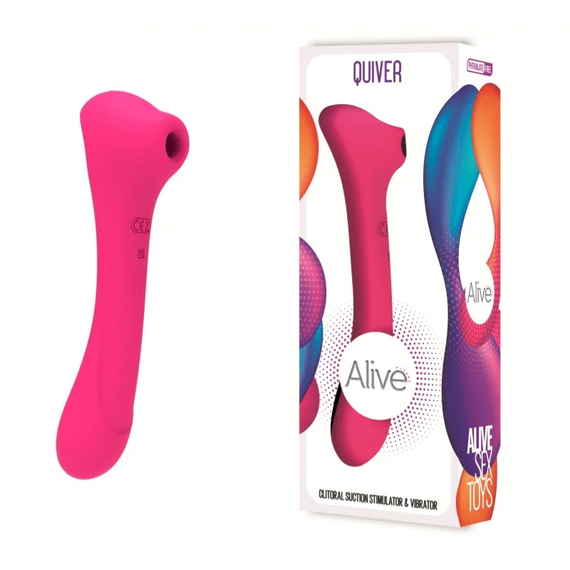AdrienLastic–“Quiver”ClitoralSuctionStimulator&Vibrator(Pink)