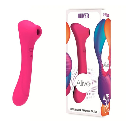AdrienLastic–“Quiver”ClitoralSuctionStimulator&Vibrator(Pink)
