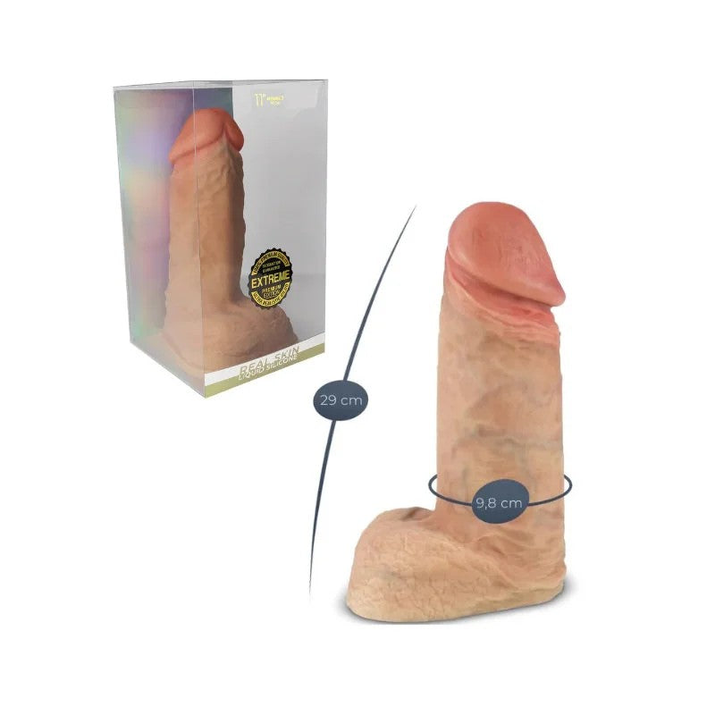 AdrienLasticSilexd–Model1XtremePremium11″SiliconeRealisticDildo–(Light/Flesh)
