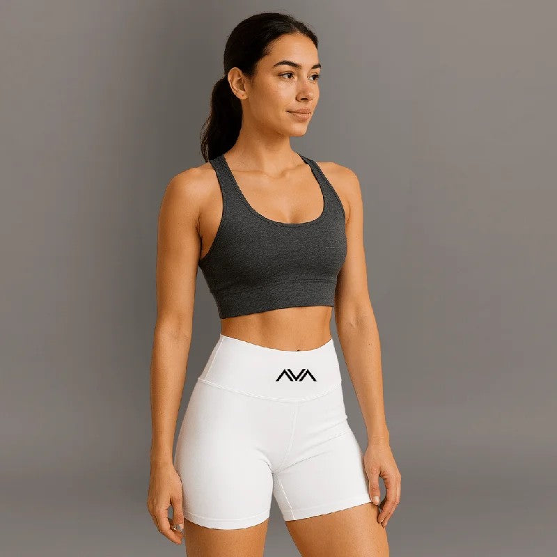 AEYogaPerformanceShortsforWomen–White