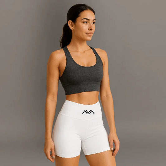 AEYogaPerformanceShortsforWomen–White