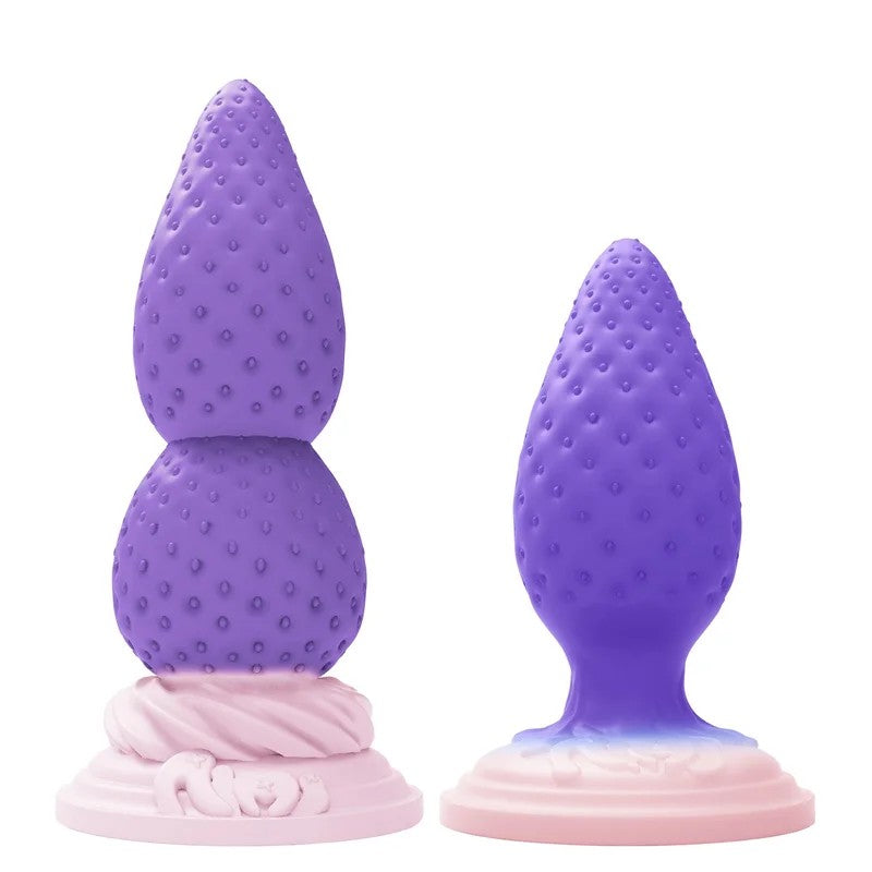 AIMITEXStrawberryButtPlugSiliconeAnalSexToy