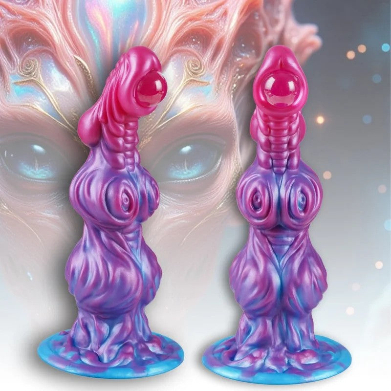 AlienFantasyKnotDildowithBeadedStructure-OrgasmicMassage&LockingExpansionfortheExperiencedWoman