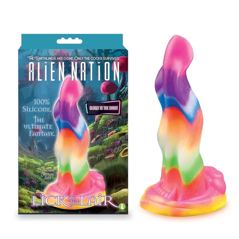 AlienNationLickoftheLairSiliconeGlowintheDarkCreatureDildo
