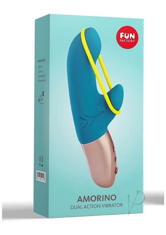 AmorinoSiliconeVibratorwithClitoralStimulator