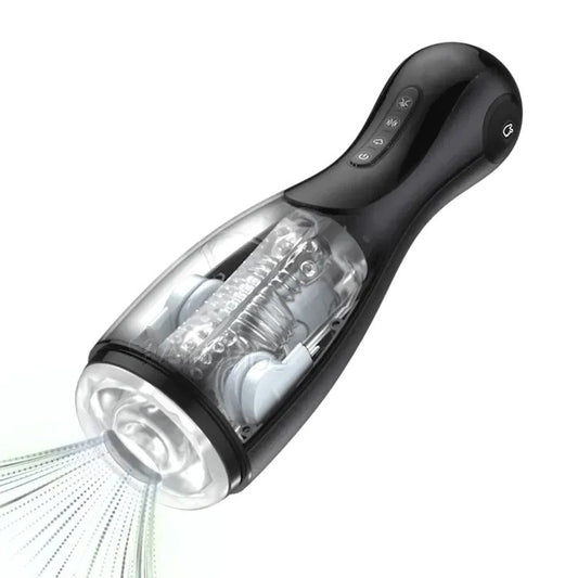 AMOVIBEMaleSexToywith3SqueezingModes,3Suctions&10Vibrations