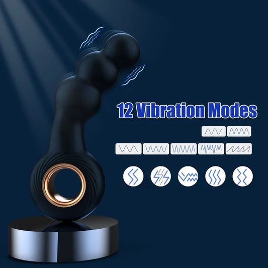 AnalBeadsProstateMassager–HandheldVibratingDildoGSpotAnalVibrator