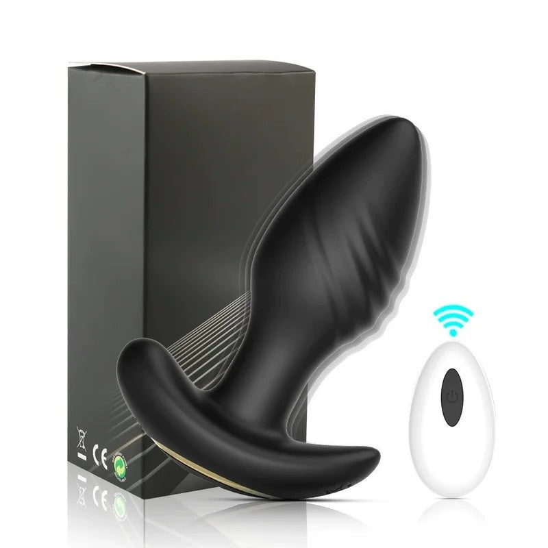 AnalHub–PlugDilatorEroticToyForCouples–VibratingSexPlugWithRemoteControl,Female&MaleVibrators(black)