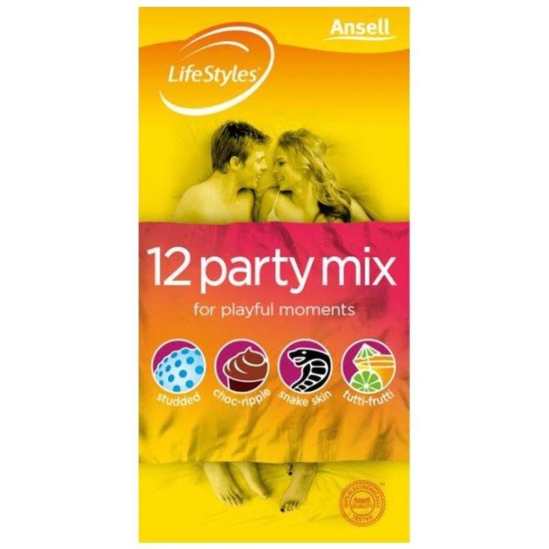 Ansell–LifestylesPartyMixCondoms(12pk)