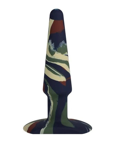 APlay5″GroovySiliconeAnalPlug–Camouflage