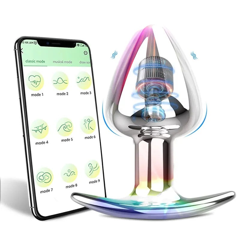 APPControlledMetalVibratingButtPlug