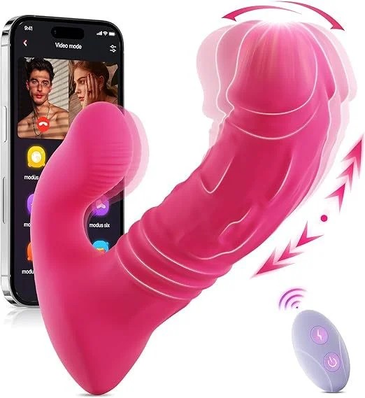 APPControlledThrustingAnalDildoClitStimulator–RemoterWearableGSpotVibrator