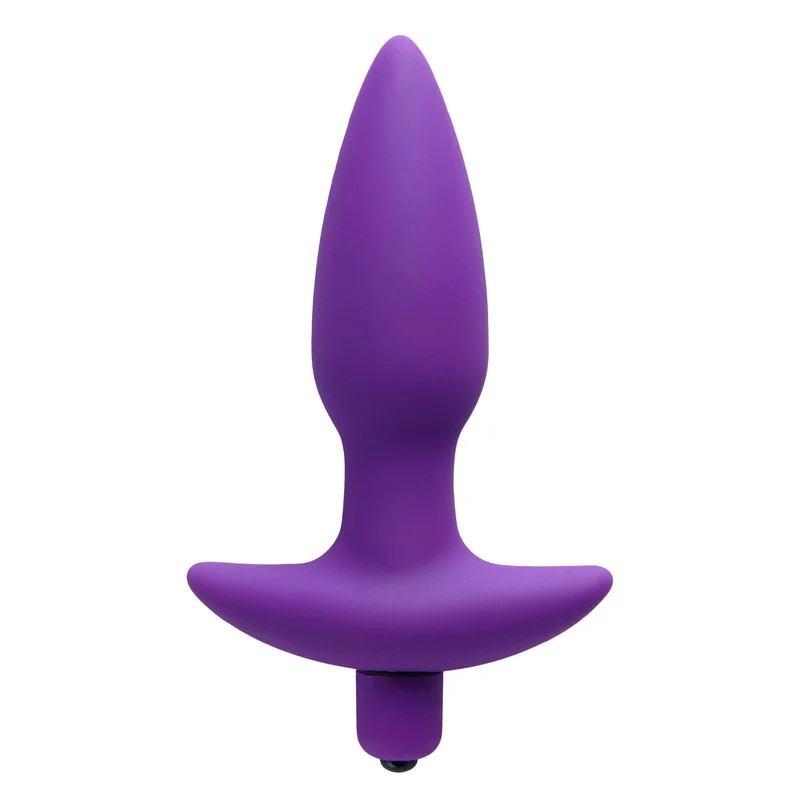 AriaVibratingSiliconeAnalPlug-Medium