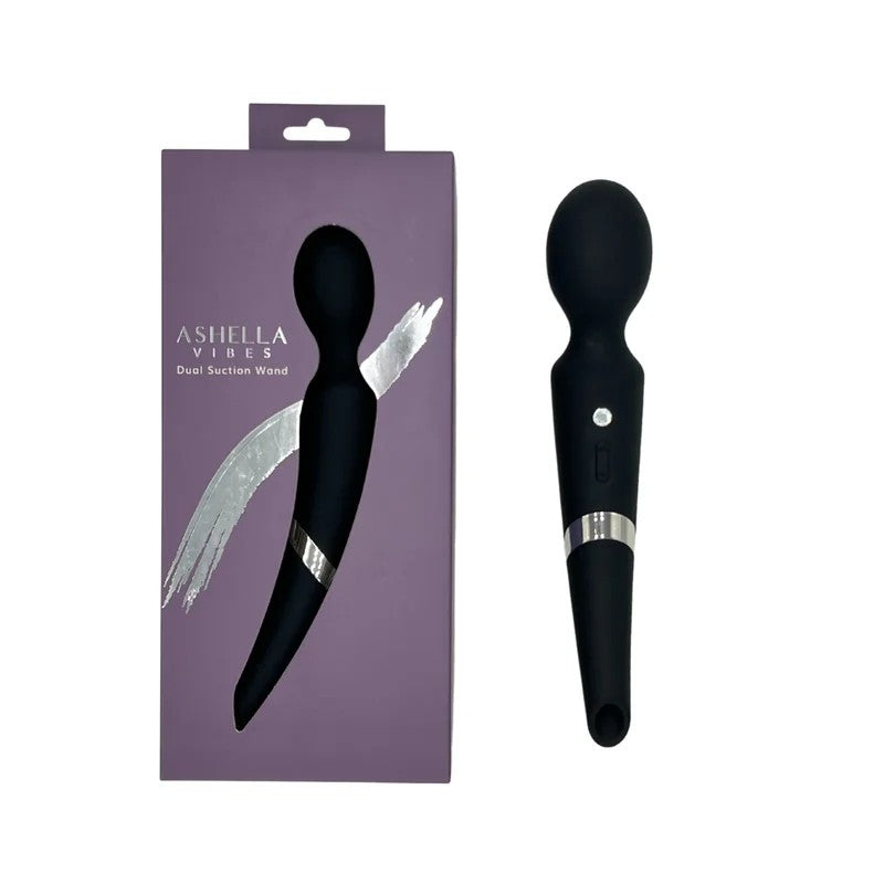 AshellaVibes–DualSuctionWandMassager(Black)